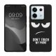 Kwmobile калъф за Xiaomi Redmi Note 13 Pro 5G, черен/бял, силиконов, KWM000020NU001C