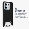 Kwmobile калъф за Xiaomi Redmi Note 13 Pro 5G, черен/бял, силиконов, KWM000020NU002C