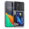 Kwmobile калъф с държач за карти за Samsung Galaxy S24 Plus, прозрачен, пластмасов, KWM000021QQ001C