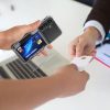 Kwmobile калъф с държач за карти за Samsung Galaxy S24 Plus, прозрачен, пластмасов, KWM000021QQ001C