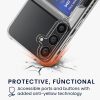 Kwmobile калъф с държач за карти за Samsung Galaxy S24 Plus, прозрачен, пластмасов, KWM000021QQ001C