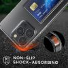 Kwmobile калъф с отделение за карта за Apple iPhone 15 Pro Max, прозрачен, поликарбонат, KWM000022RA001C