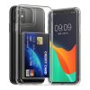 Kwmobile калъф с отделение за карта за Apple iPhone 11, прозрачен, поликарбонат, KWM000022RB001C