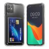 Kwmobile калъф с отделение за карта за Apple iPhone 11, прозрачен, поликарбонат, KWM000022RB001C