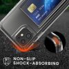 Kwmobile калъф с отделение за карта за Apple iPhone 11, прозрачен, поликарбонат, KWM000022RB001C