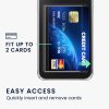 Kwmobile калъф с гнездо за карта за Apple iPhone 12/iPhone 12 Pro, прозрачен, поликарбонат, KWM000022RD001C