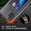 Kwmobile калъф с гнездо за карта за Apple iPhone 12/iPhone 12 Pro, прозрачен, поликарбонат, KWM000022RD001C