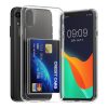 Kwmobile калъф с гнездо за карта за Apple iPhone XR, прозрачен, поликарбонат, KWM000022RF001C