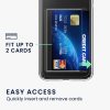 Kwmobile калъф с гнездо за карта за Apple iPhone XR, прозрачен, поликарбонат, KWM000022RF001C