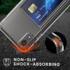 Kwmobile калъф с гнездо за карта за Apple iPhone XR, прозрачен, поликарбонат, KWM000022RF001C
