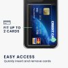 Kwmobile калъф с гнездо за карта за Apple iPhone 14 Pro, прозрачен, поликарбонат, KWM000022RH001C