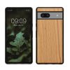 Kwmobile калъф за Google Pixel 7a, кафяв, дърво/силикон, KWM000019YJ003C