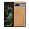 Kwmobile калъф за Google Pixel 7a, кафяв, дърво/силикон, KWM000019YJ003C