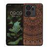 Kwmobile калъф за Xiaomi 13T/13T Pro, кафяв, дърво/силикон, KWM000020IR005C