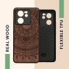 Kwmobile калъф за Xiaomi 13T/13T Pro, кафяв, дърво/силикон, KWM000020IR005C
