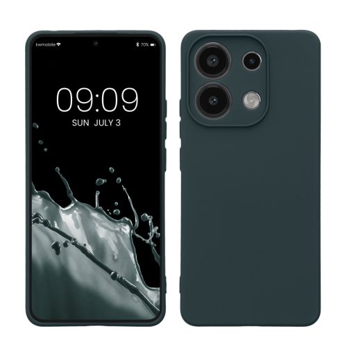 Kwmobile калъф за Xiaomi Redmi Note 13, тъмнозелен, силиконов, KWM000020OD002C