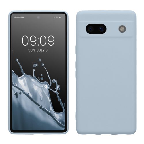 Kwmobile калъф за Google Pixel 7a, светло син, силиконов, KWM000019YF021C
