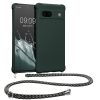 Kwmobile калъф с връзка за връзка за Google Pixel 7a, тъмнозелен, силиконов, KWM000019YH008C