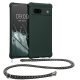Kwmobile калъф с връзка за връзка за Google Pixel 7a, тъмнозелен, силиконов, KWM000019YH008C