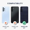 Kwmobile калъф за Samsung Galaxy A25, кафяв/черен, дърво/силикон, KWM000021QX001C