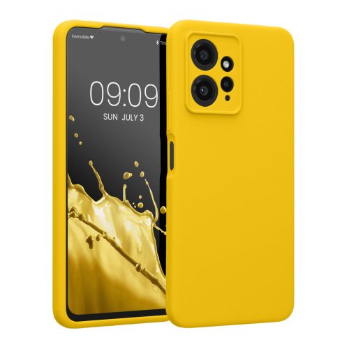 Kwmobile калъф за Xiaomi Redmi Note 12, жълт, силиконов, KWM000018UL014C