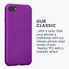 Kwmobile калъф за Apple iPhone SE (2022)/iPhone SE (2020)/iPhone 8, лилав, силиконов, KWM0000085R011C