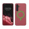 Kwmobile калъф за Samsung Galaxy S24, тъмно розов, силиконов, KWM000021RH002C