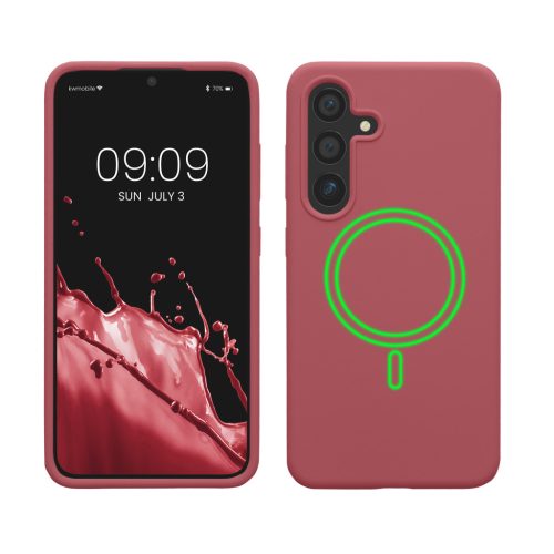 Kwmobile калъф за Samsung Galaxy S24, тъмно розов, силиконов, KWM000021RH002C