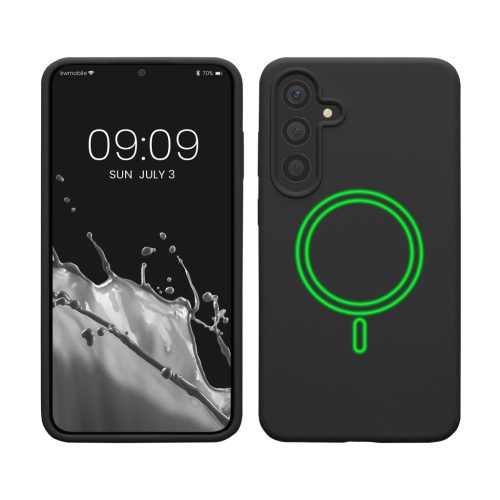 Kwmobile калъф за Samsung Galaxy S24 Plus, черен, силиконов, KWM000021RI001C