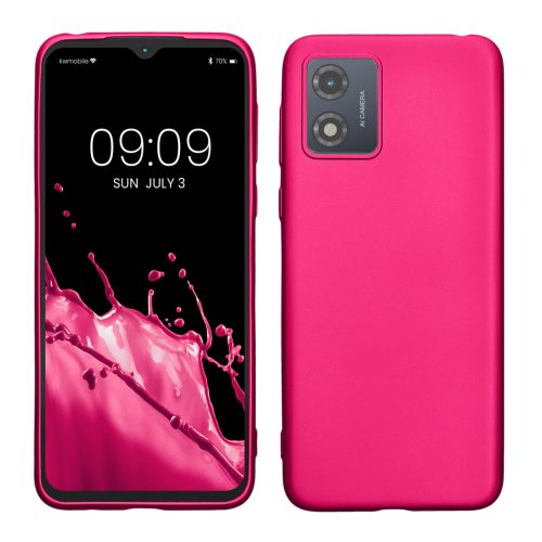 Kwmobile калъф за Motorola Moto E13, розов, силиконов, KWM000022OW004C