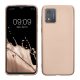 Kwmobile калъф за Motorola Moto E13, златен, силиконов, KWM000022OW005C