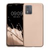 Kwmobile калъф за Motorola Moto E13, златен, силиконов, KWM000022OW005C