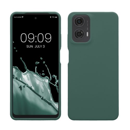 Kwmobile калъф за Motorola Moto G24/Moto E14/Moto G04, зелен, силиконов, KWM000022RP002C