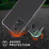 Kwmobile калъф с връзка за Motorola Moto G24/Moto E14/Moto G04, прозрачен/черен, силиконов, KWM000022RS001C