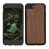 Kwmobile калъф за Apple iPhone SE (2022)/iPhone SE (2020)/iPhone 8, кафяв, дърво/силикон, KWM000022RU001C