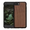 Kwmobile калъф за Apple iPhone SE (2022)/iPhone SE (2020)/iPhone 8, кафяв, дърво/силикон, KWM000022RU001C