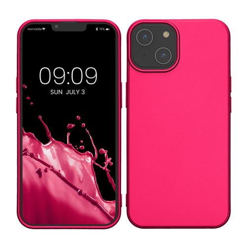 Kwmobile калъф за Apple iPhone 14, розов, силиконов, KWM000022RV003C