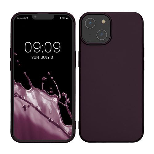Kwmobile калъф за Apple iPhone 14, тъмно лилав, силиконов, KWM000022RV005C