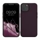 Kwmobile калъф за Apple iPhone 14, тъмно лилав, силиконов, KWM000022RV005C