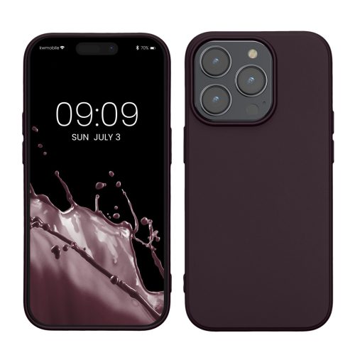 Kwmobile калъф за Apple iPhone 14 Pro, тъмно лилав, силиконов, KWM000022RW005C