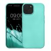Kwmobile калъф за Apple iPhone 15, зелен, силиконов, KWM000022RX002C