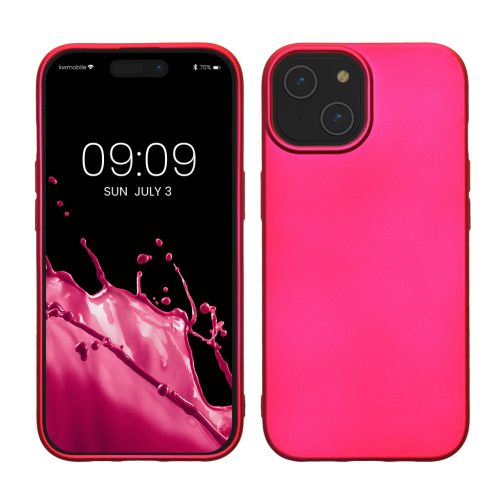 Kwmobile калъф за Apple iPhone 15, розов, силиконов, KWM000022RX003C