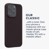 Kwmobile калъф за Apple iPhone 15 Pro, тъмно лилав, силиконов, KWM000022RY005C