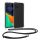 Kwmobile калъф с връзка за Motorola ThinkPhone, прозрачен/черен, силиконов, KWM000022RZ001C