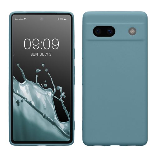 Kwmobile калъф за Google Pixel 7a, зелен, силиконов, KWM000019YF026C