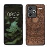 Kwmobile Кейс за Xiaomi Redmi Note 13 Pro Plus 5G, Кафяв, Дървен/Силиконов, KWM000020KL003C