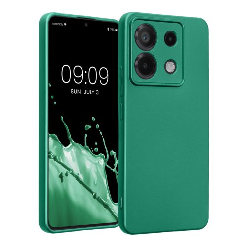 Kwmobile калъф за Xiaomi Redmi Note 13 Pro 5G, зелен, силиконов, KWM000020LE007C