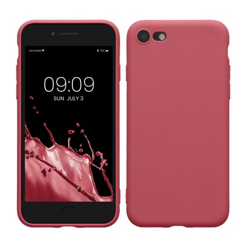 Kwmobile калъф за Apple iPhone SE (2022)/iPhone SE (2020)/iPhone 8, тъмно розов, силиконов, KWM0000083F050C