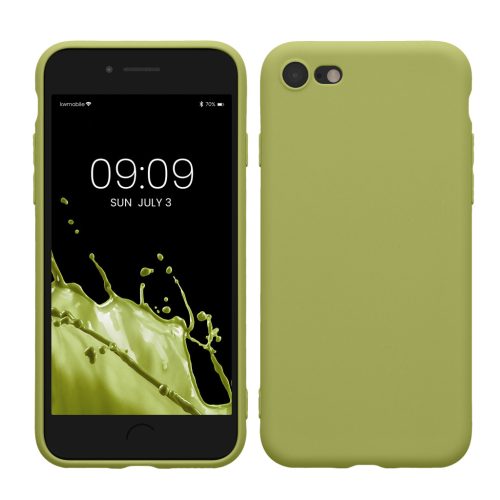 Kwmobile калъф за Apple iPhone SE (2022)/iPhone SE (2020)/iPhone 8, светло зелен, силиконов, KWM0000083F051C