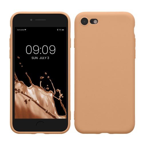 Kwmobile калъф за Apple iPhone SE (2022)/iPhone SE (2020)/iPhone 8, кремав, силиконов, KWM0000083F052C